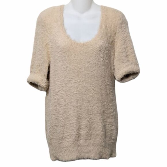 Anthropologie KNITTED & KNOTTED Isola Eyelash Pullover Sweater L - Picture 3 of 9
